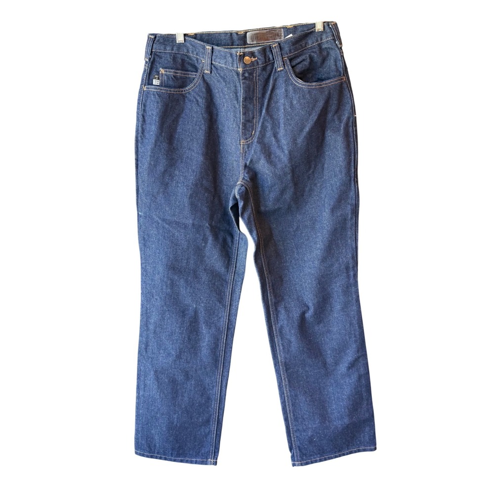Carhartt FR Flame Resistant Work Jeans Men's 34x30 Dark Wash‎